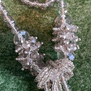 Crystal strand necklace